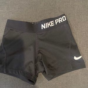 Nike pro youth xSmall spandex shorts